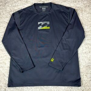 Billabong All Day Wave LF Long-Sleeve Rashguard, Gray, Size Large